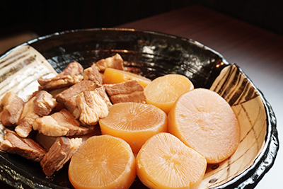 大根と豚バラのべっこう煮